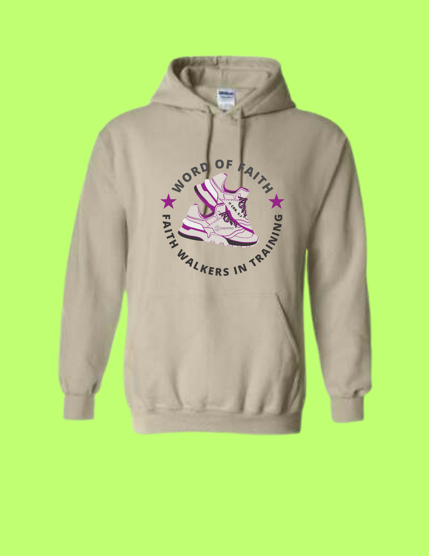 Word of Faith Cream Hooded Sweatshirt