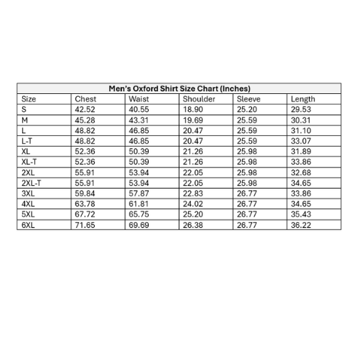 NCOG Grey Men of Valor Ministry Oxford Shirt