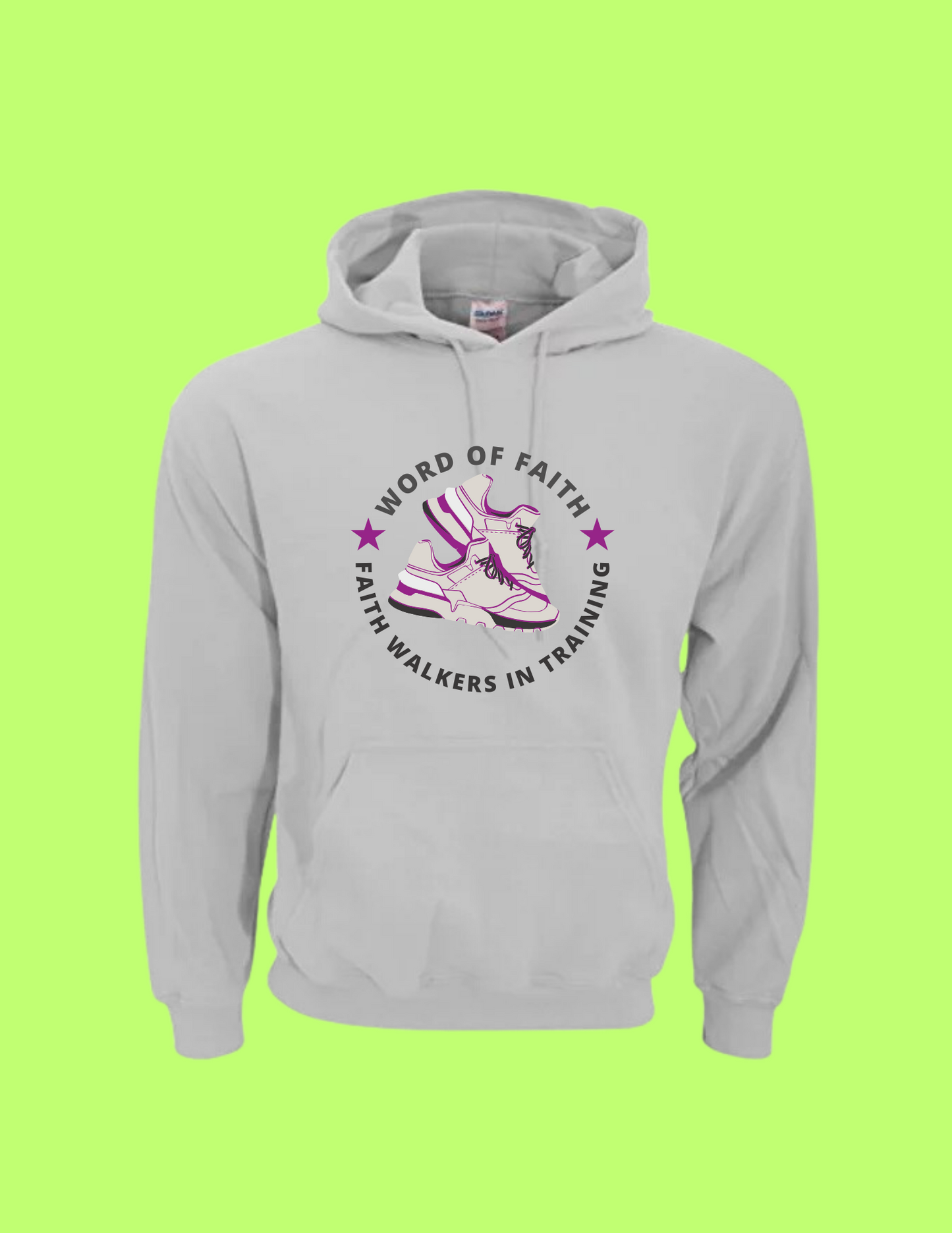 Word of Faith Grey Hooded Sweatshirt