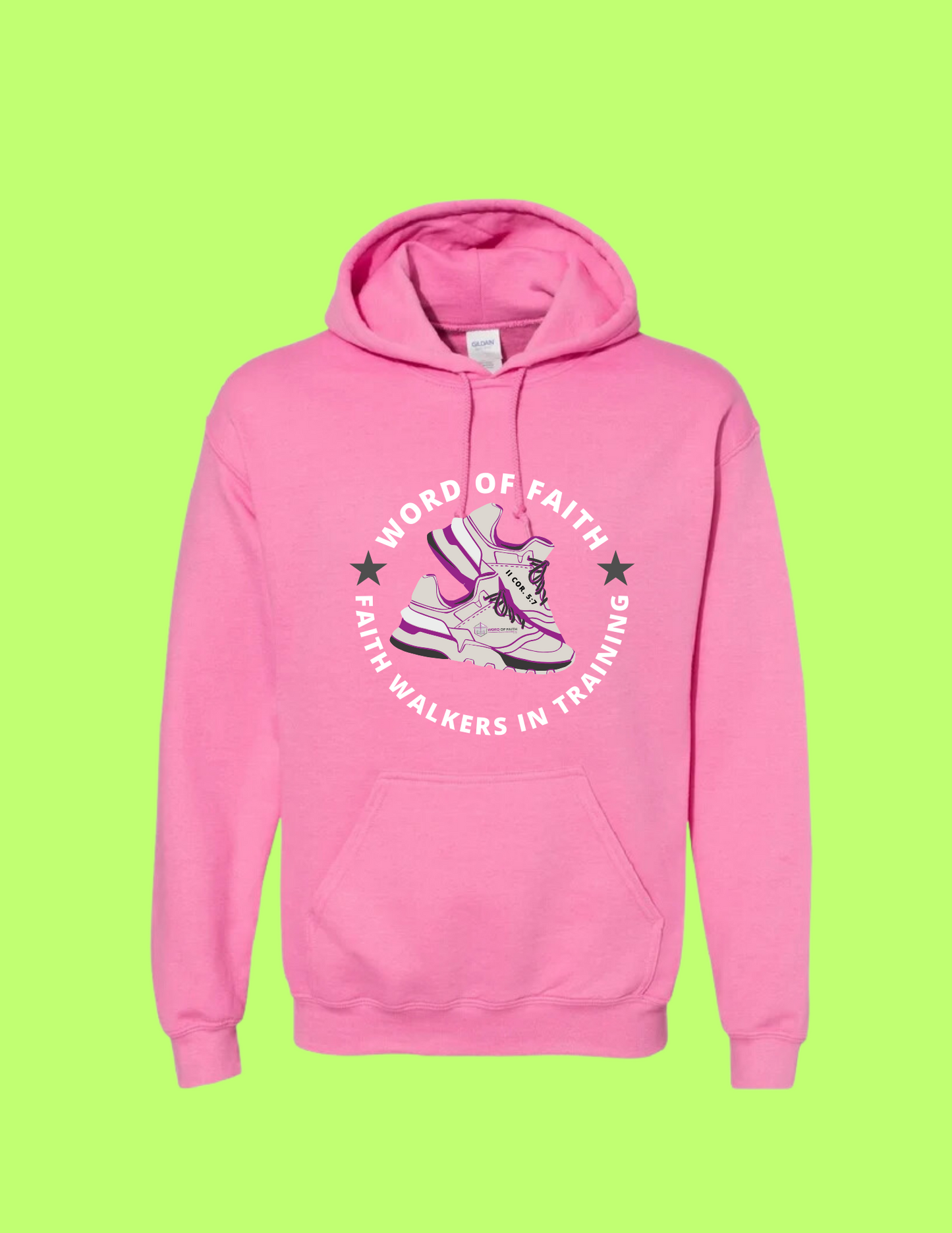Word of Faith Azalea Pink Hooded Sweatshirt