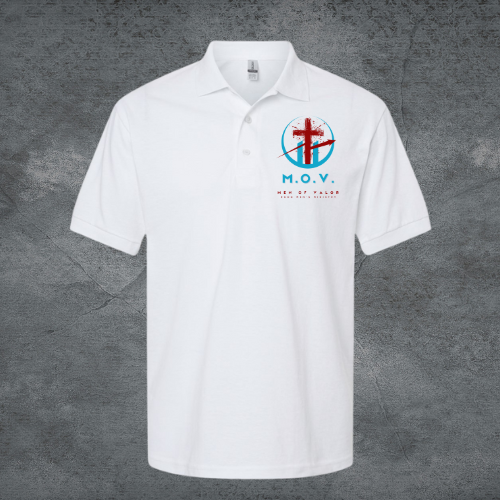 NCOG White Men of Valor Ministry Polo Shirt