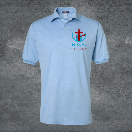 NCOG Blue Men of Valor Ministry Polo Shirt