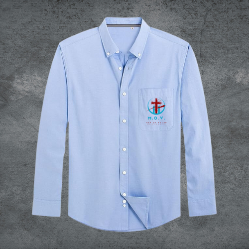 NCOG Blue Men of Valor Ministry Oxford Shirt
