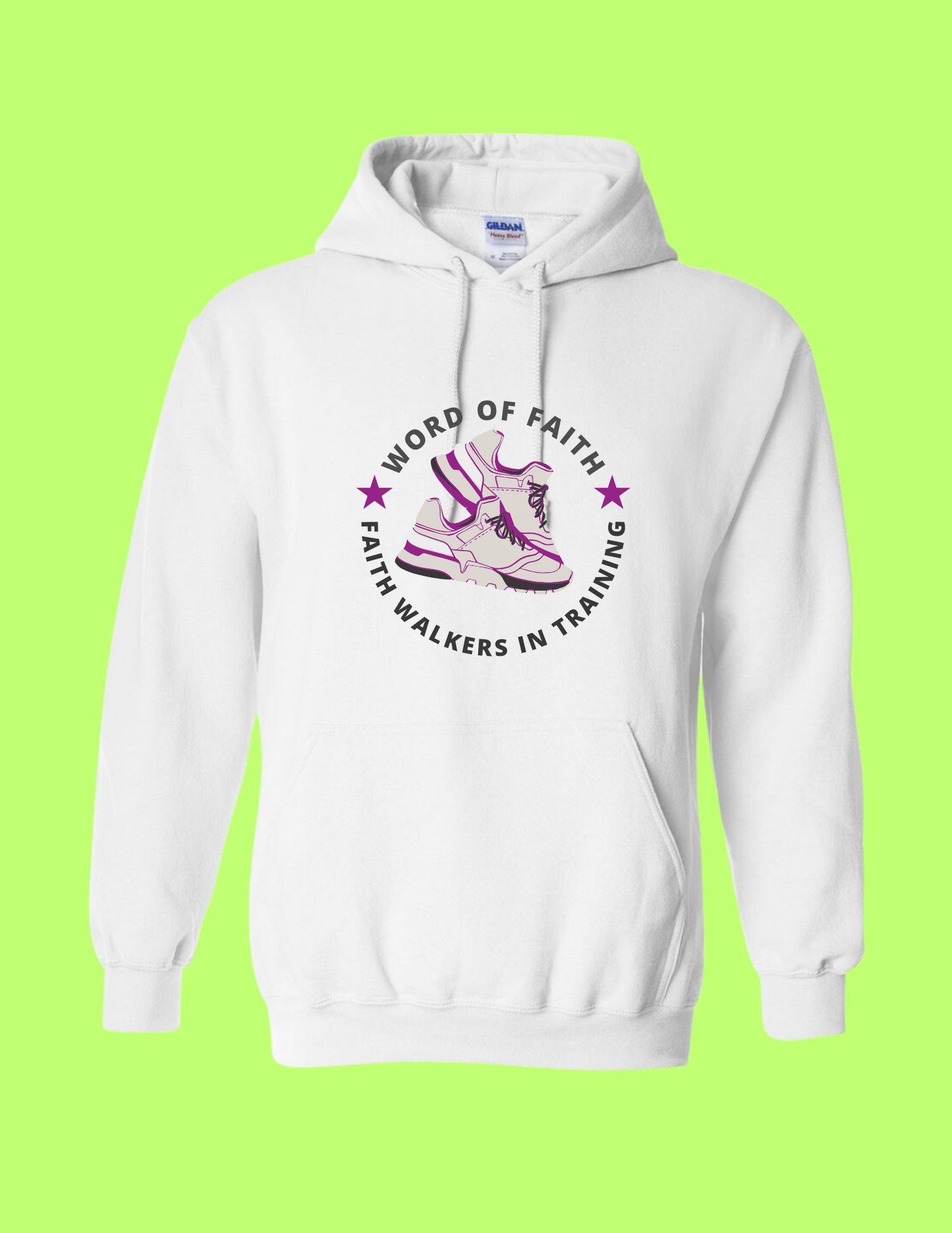 Word of Faith White Hooded Sweatshirt