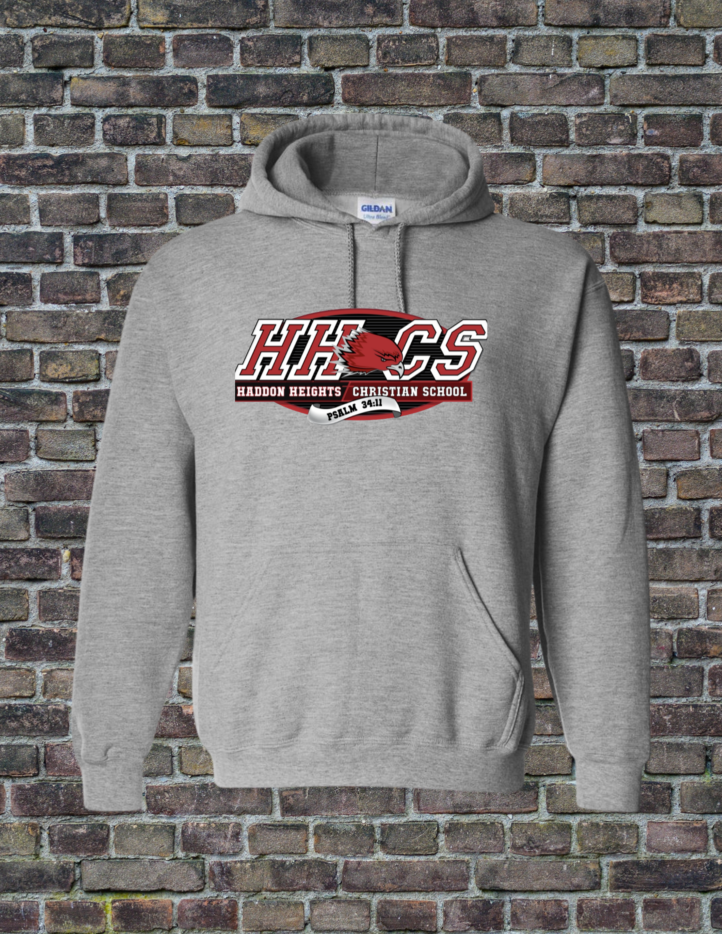Grey HHCS Hooded Pullover Sweatshirt