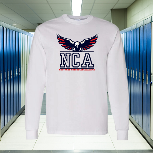 NCA SWAG Long Sleeve White T-shirt