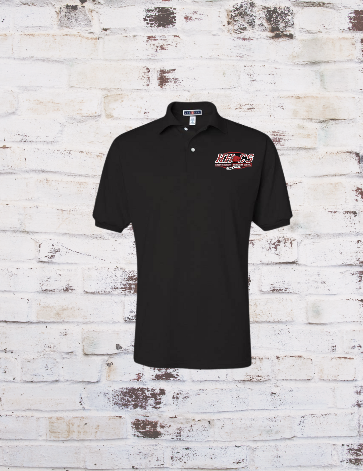 Haddon Heights Black Polo Short Sleeve Shirt
