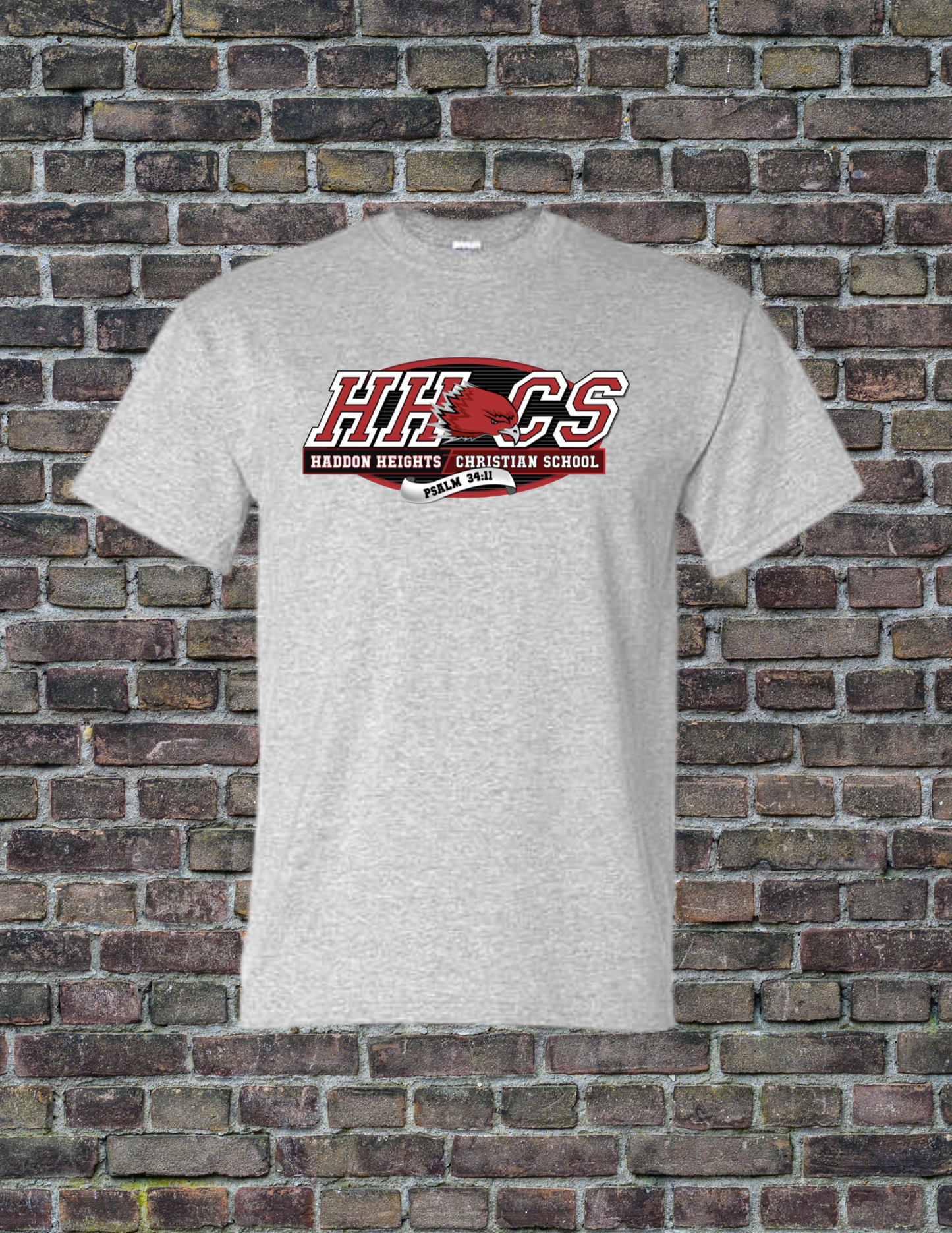 Haddon Heights Christian School Grey T-shirt