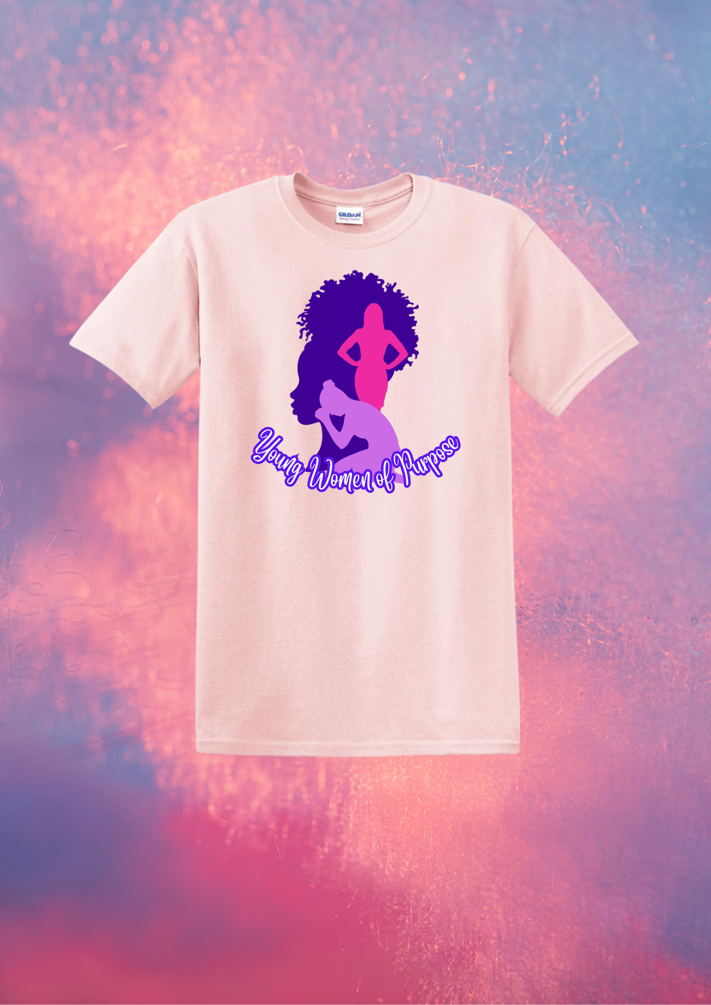 Young Women of Purpose Light Pink T-Shirt