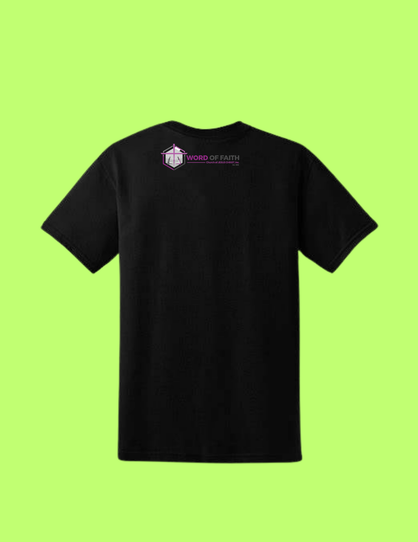 Word of Faith Women's Black V-neck T-Shirt