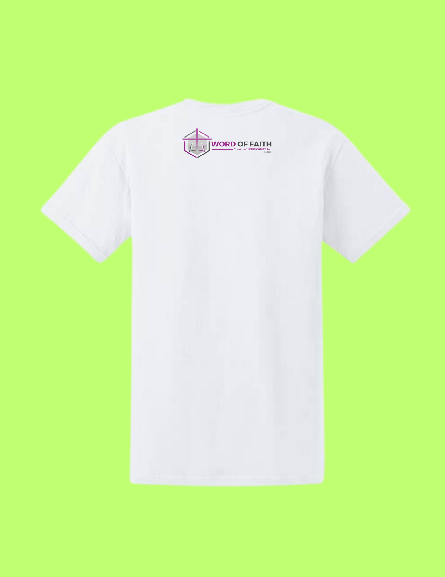 Word of Faith White Women's Fit V-Neck T-Shirt
