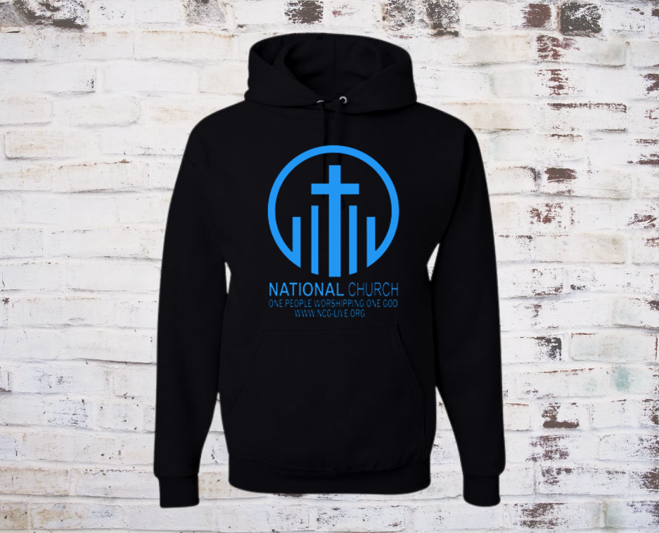 Black w/ Teal NCOG Logo Hooded Sweatshirt