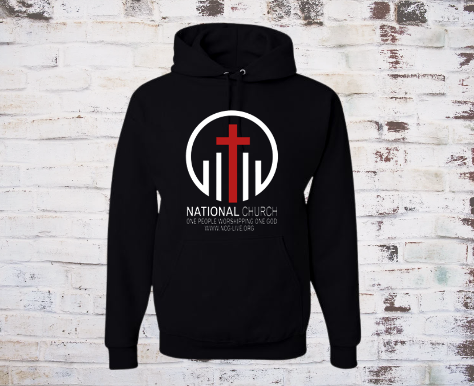 Black w/White & Red NCOG Logo Hooded Sweatshirt