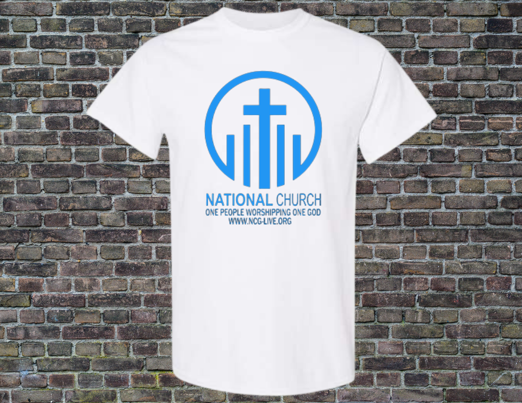 White w/ Blue NCOG Logo T-Shirt