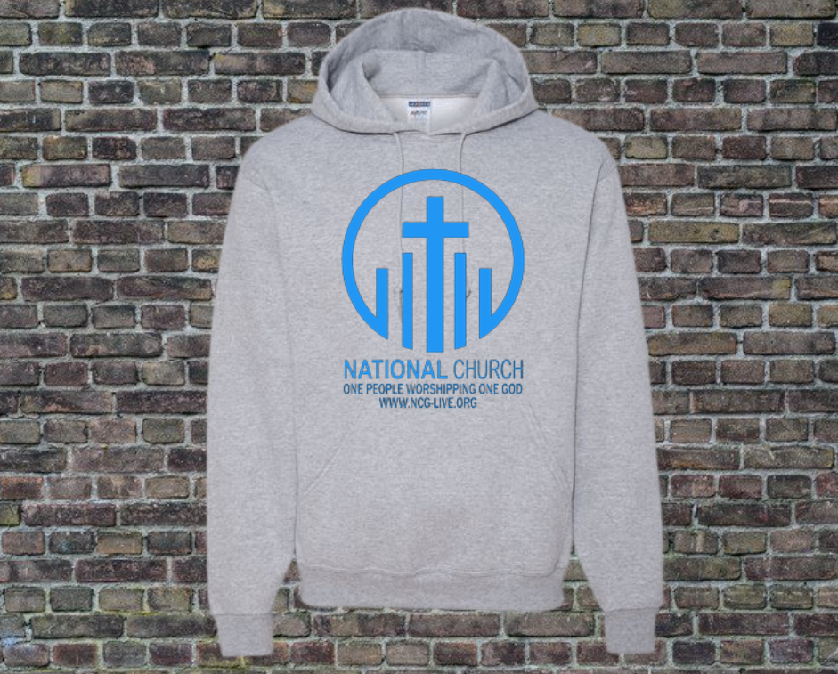 Grey w/ Teal NCOG Logo Hooded Sweatshirt