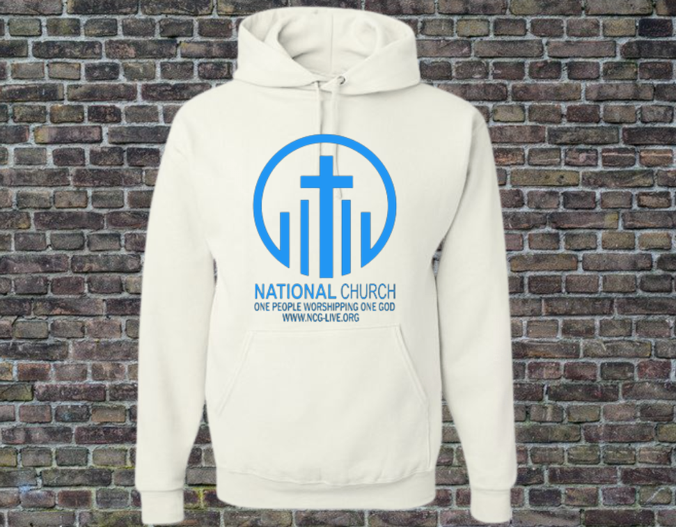 White w/ Teal NCOG Logo Hooded Sweatshirt