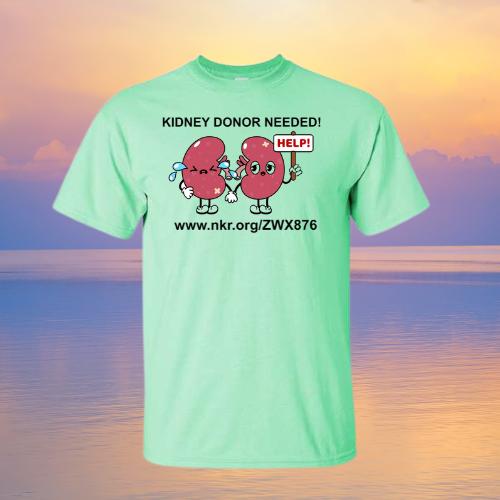 Mint Green J. Riley Kidney Donor T-Shirt