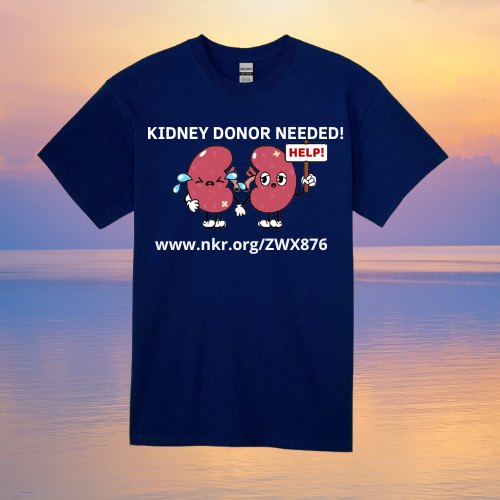 Navy Blue J. Riley Kidney Donor T-Shirt