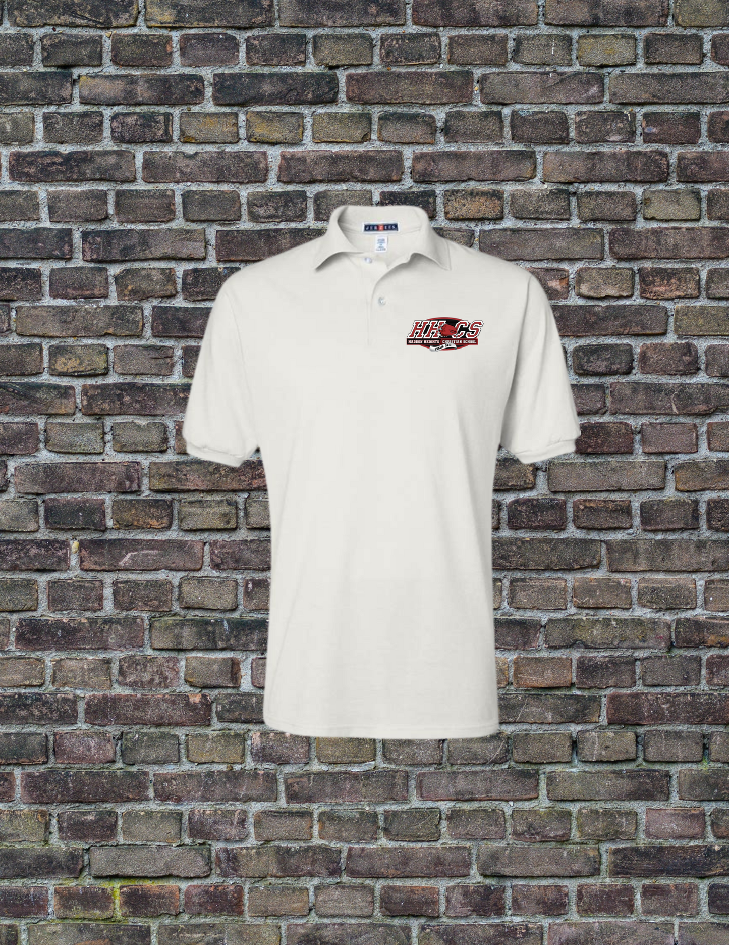 Haddon Heights White Polo Short Sleeve Shirt