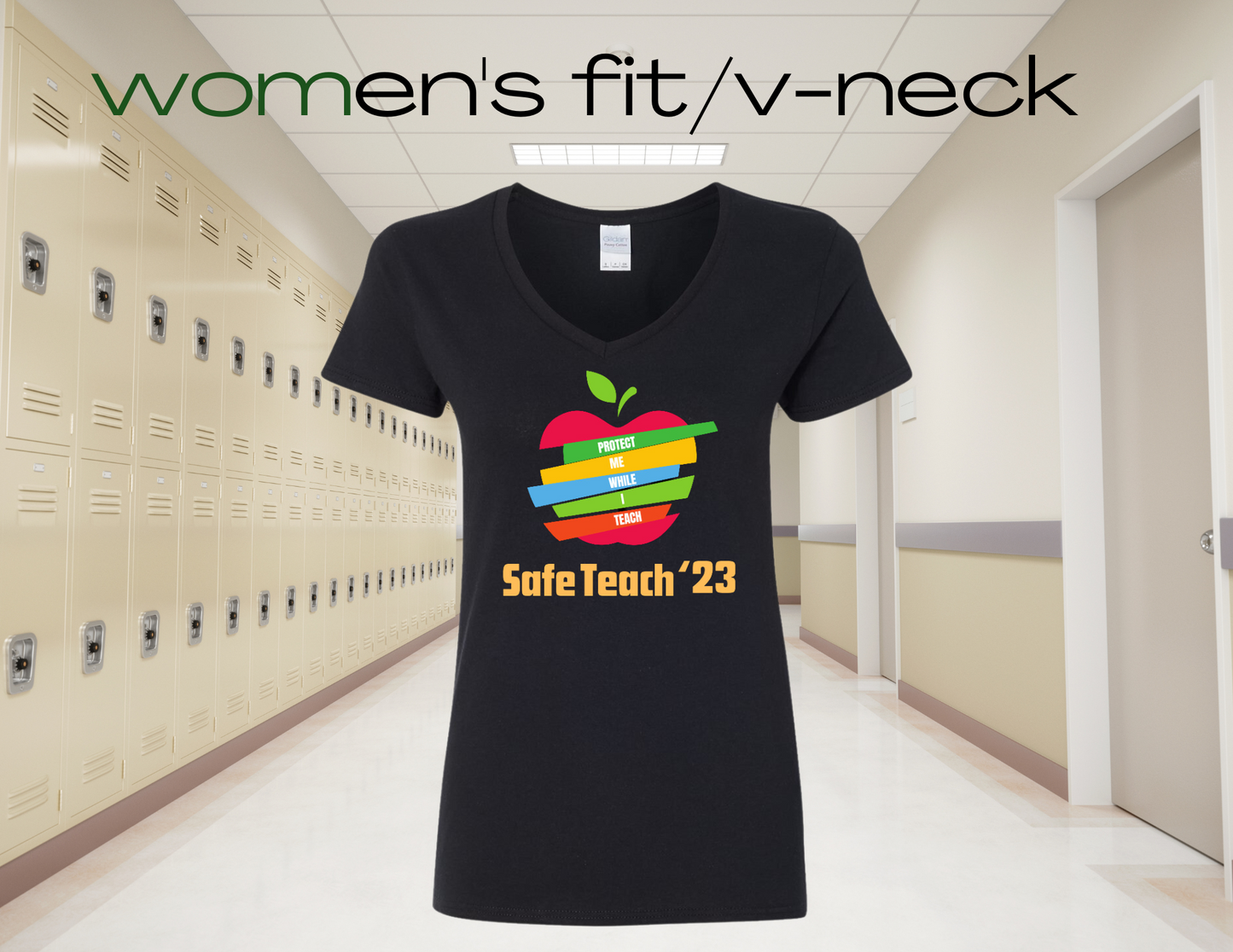 SafeTeach 2023 Women's V-neck T-Shirt