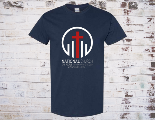 Navy w/White & Red NCOG Logo T-Shirt