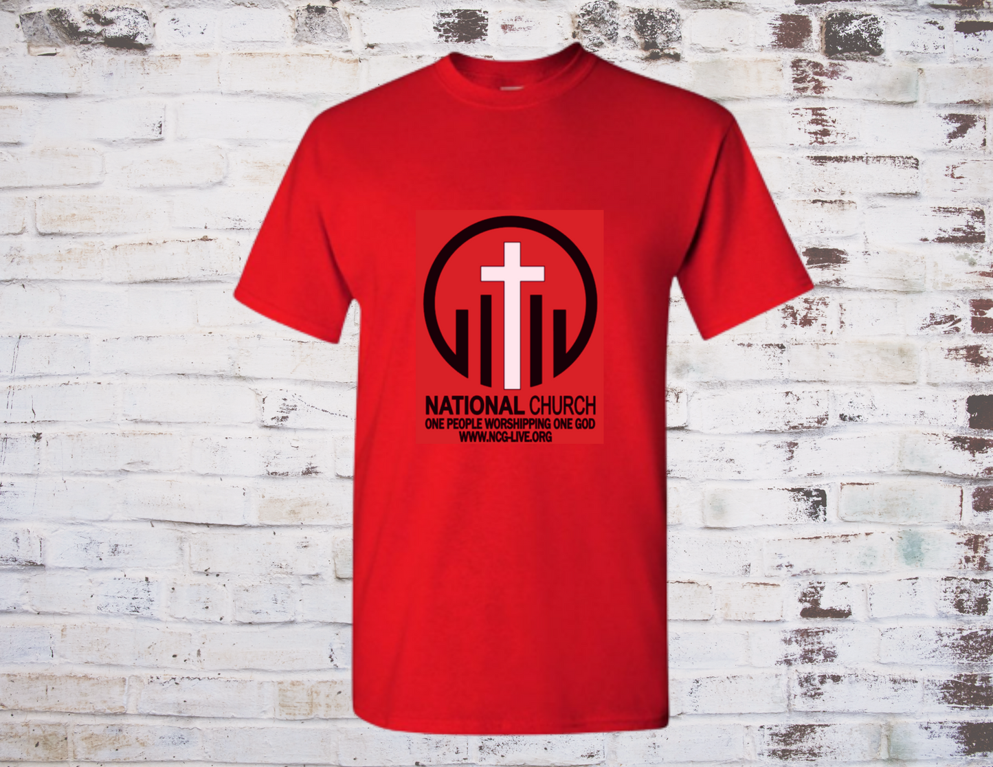 Red w/ Black & White NCOG Logo T-Shirt