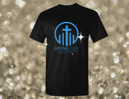 Bling Black w/Blue NCOG Logo T-Shirt
