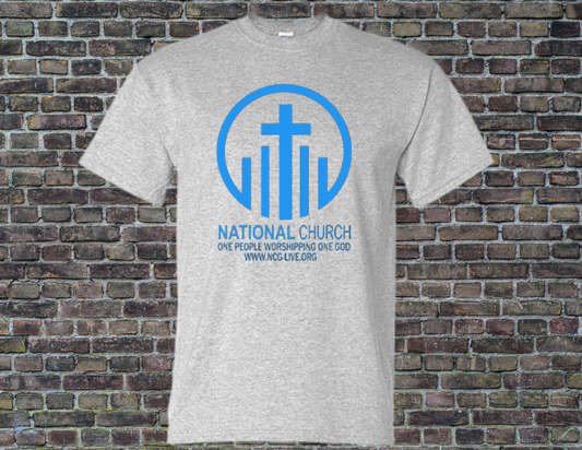Gray w/ Blue NCOG Logo T-Shirt