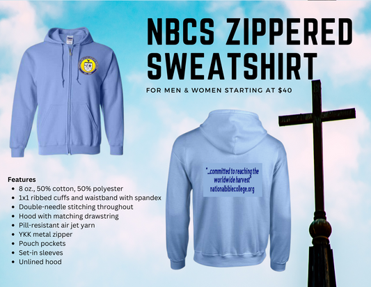 Sky Blue NBCS Zippered Hooded Jacket