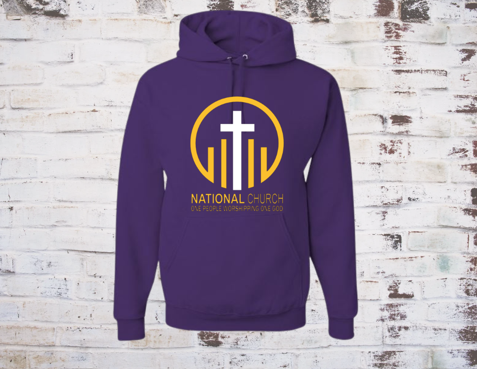 NCOG Logo Hooded Sweatshirt - Purple w/White & Gold