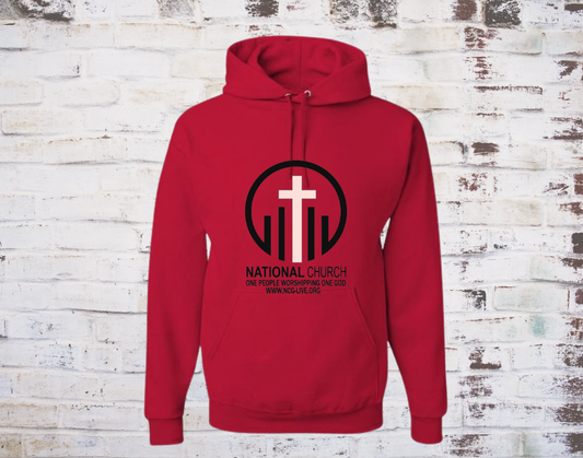 Red w/ Black & White NCOG Logo Hooded Sweatshirt