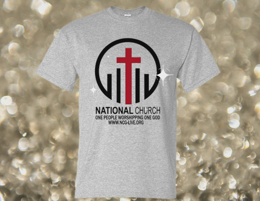 Bling Grey w/Black & Red NCOG Logo T-Shirt